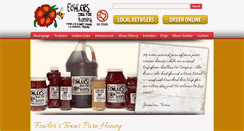 Desktop Screenshot of fowlerhoney.com